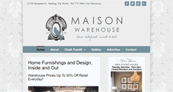 Desktop Screenshot of maisonwarehouse.com